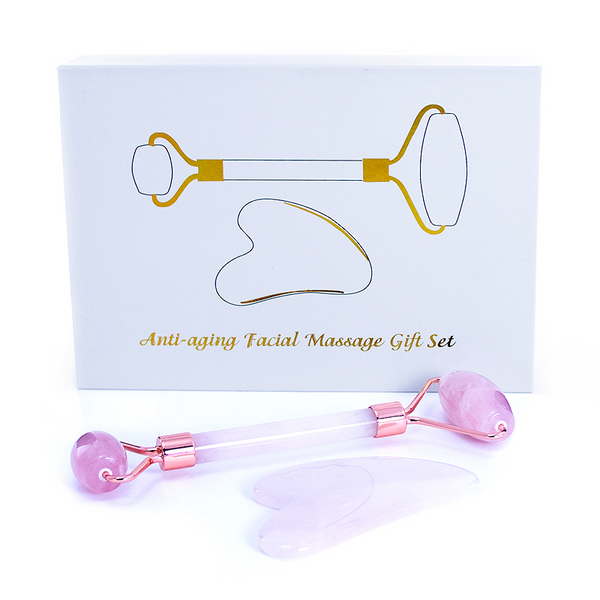 Anti-Aging Facial Massage Gift Set, Rose Quartz