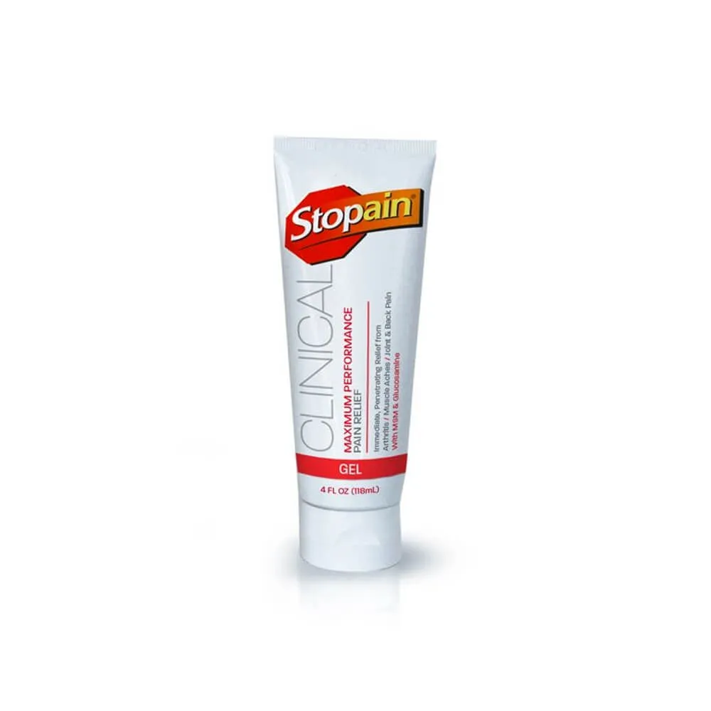 Stopain® Clinical Topical Pain Relief Gel - 4oz Tube