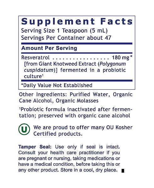 Resveratrol, 8 fl oz - Image 2