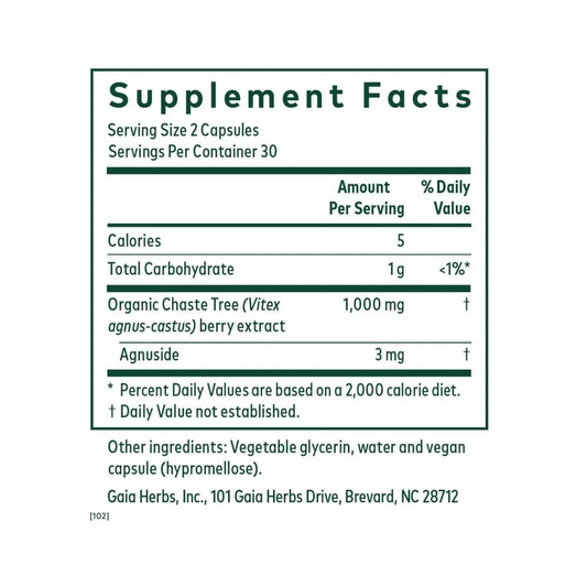 Gaia Herbs PRO Vitex - 60 Capsules