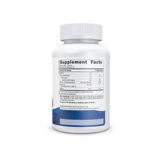 Nordic Naturals Vitamin D3+K2 Gummies