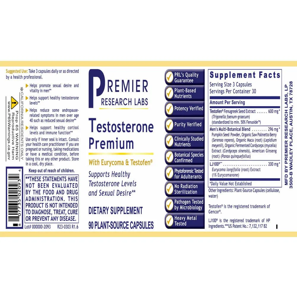Premier Research Labs Testosterone Premium