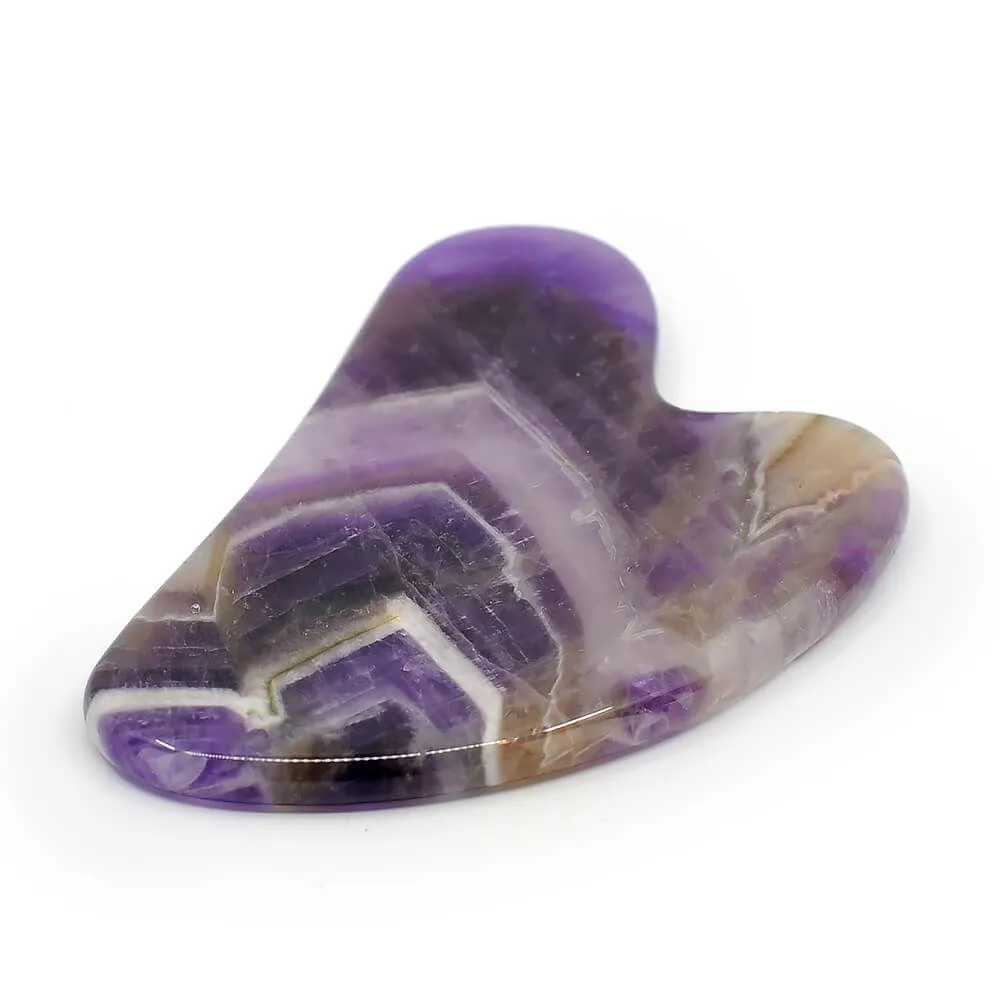 Amethyst Heart-Shaped Gua Sha