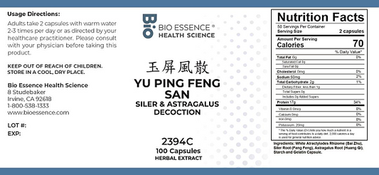 Yu Ping Feng San Capsules, 100ct