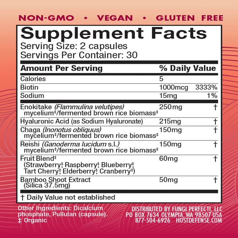 Host Defense Mushrooms MycoBenefits - Beauty Capsules