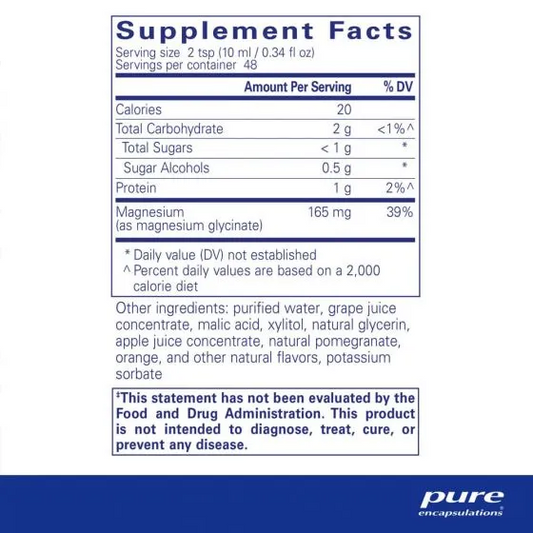 Pure Encapsulations Magnesium Glycinate Liquid