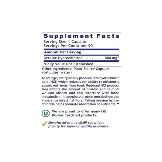 Premier Research Labs HCL - 90 caps