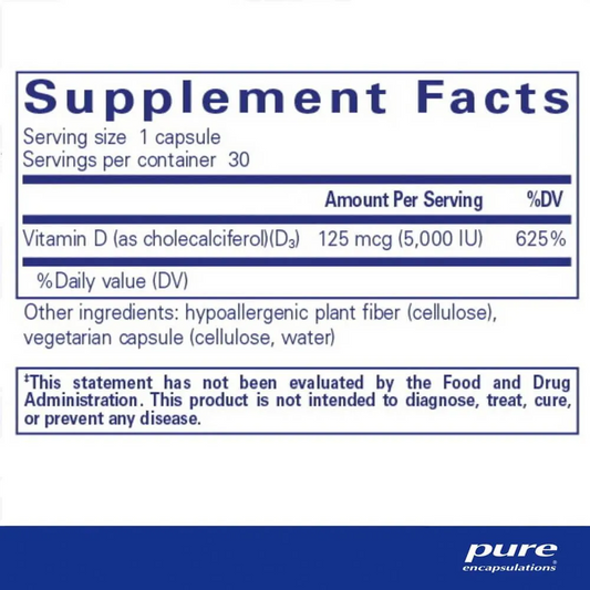 Pure Encapsulations Vitamin D3 5