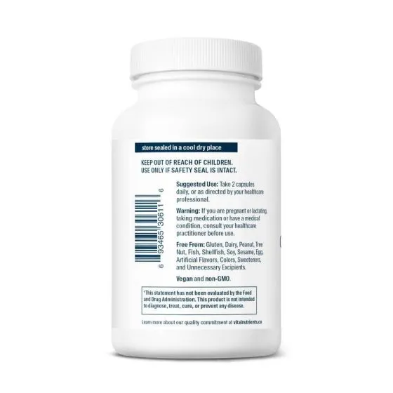 Vital Nutrients Magnesium Glycinate + Malate - 100 Capsules