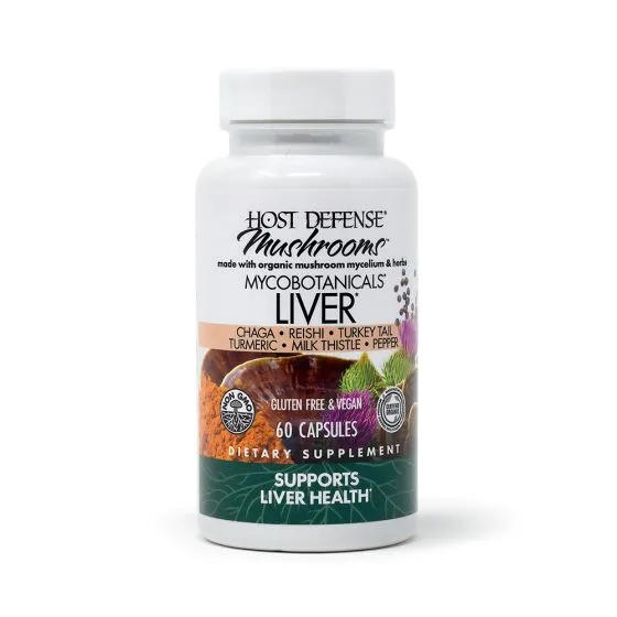 Host Defense Mushrooms MycoBotanicals Liver Capsules
