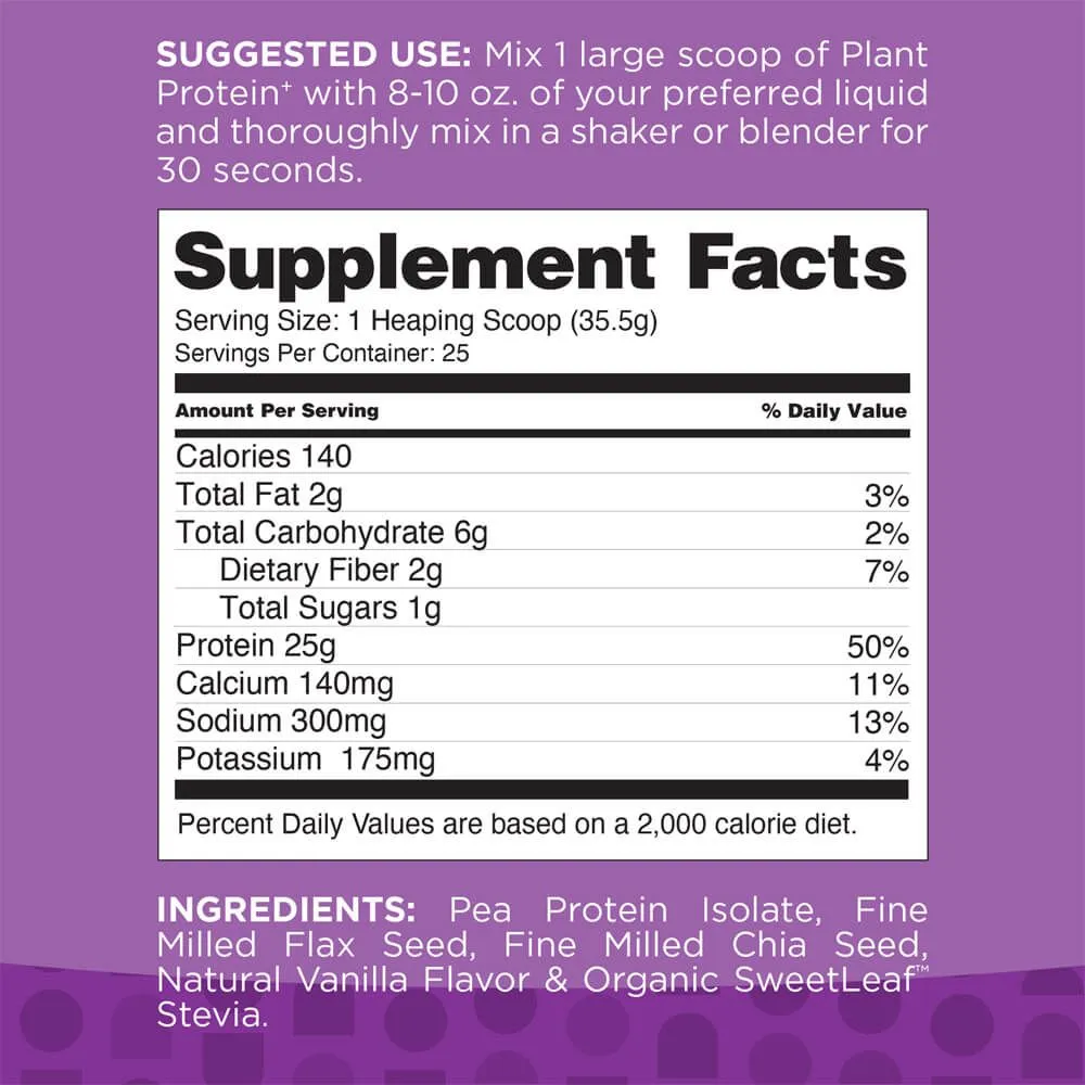 NBPure Plant Protein+ Vanilla