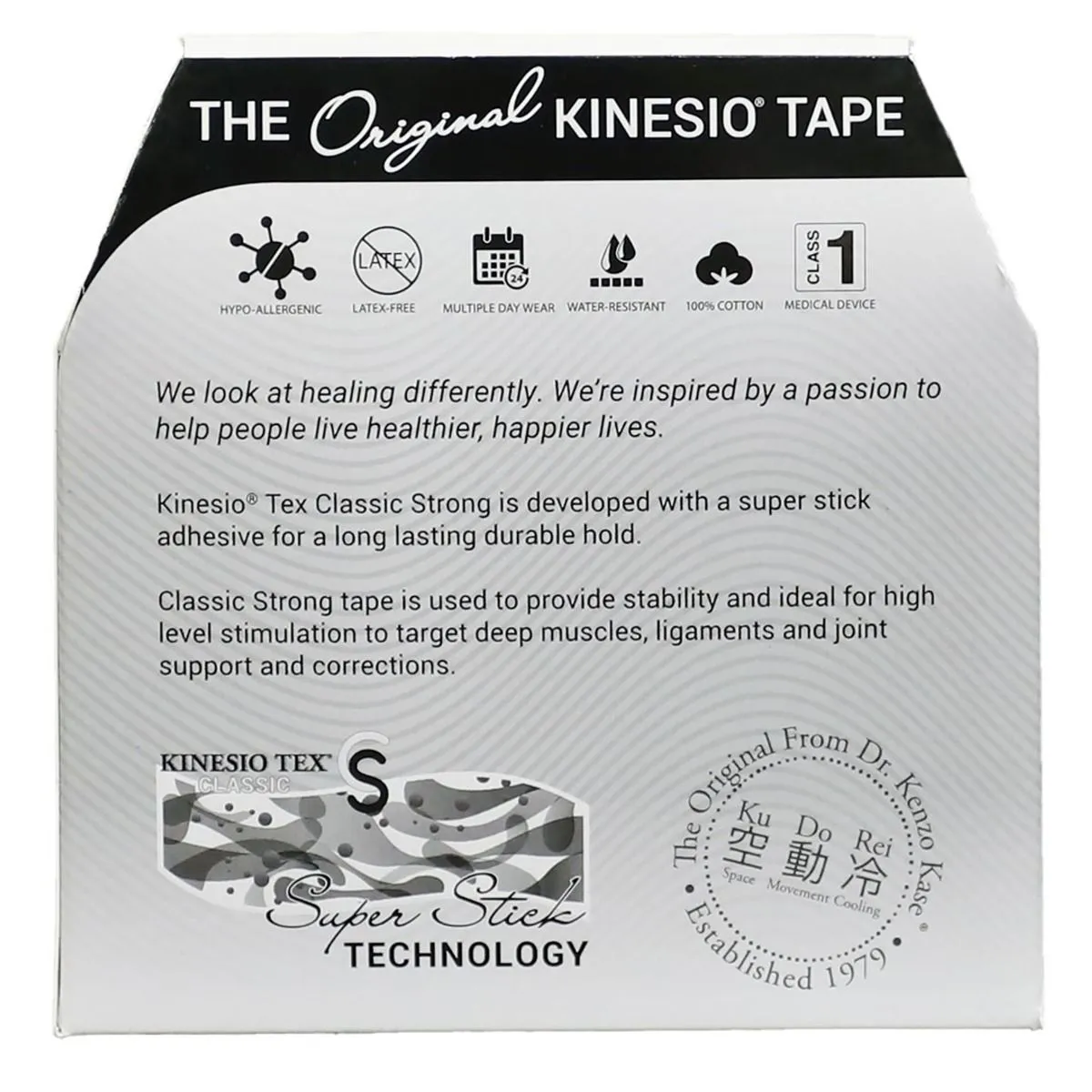 Kinesio® Tex Classic STRONG Tape - Black