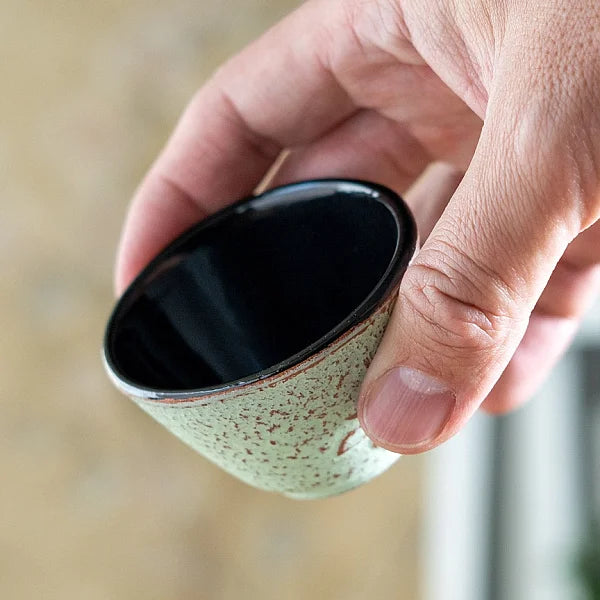 Cast Iron Tea Cup, Green - 3oz - Image 3