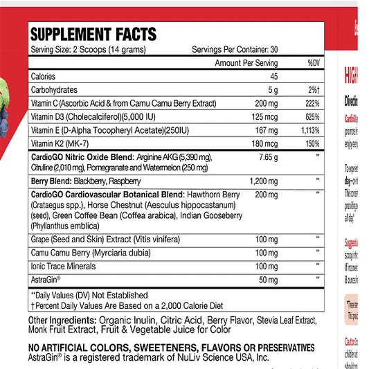 CardioGO - Berry, 30 Scoops - Image 2