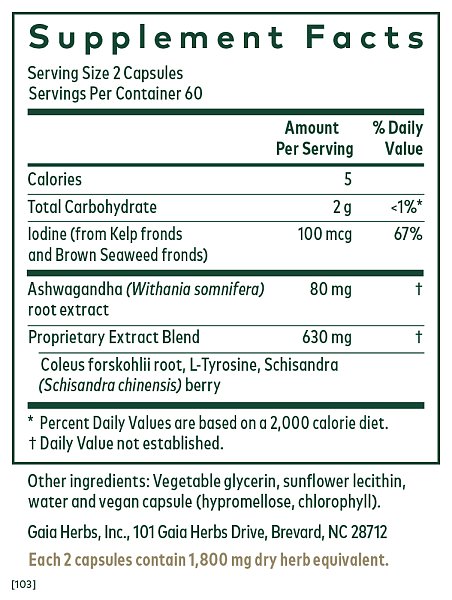 Thyroid Support Phyto-caps, 120ct - Image 2