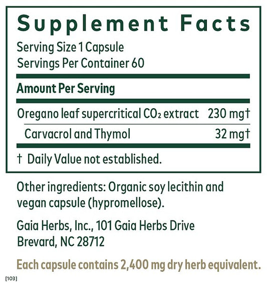Oil of Oregano Phyto-caps, 60ct - Image 2