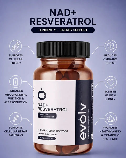 NAD+ Resveratrol, 60 Caps - Image 3