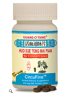 Huo Xue Tong Mai Pian, Tablets