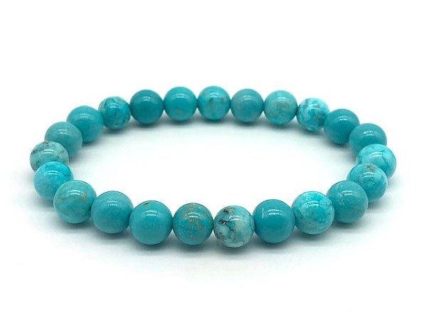 Blue Howlite 8mm Elastic Band Bracelet