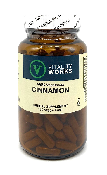 Cinnamon Bark Caps, 180ct