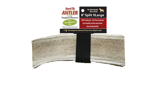 Elk Antler Chew 8inch XL, Split