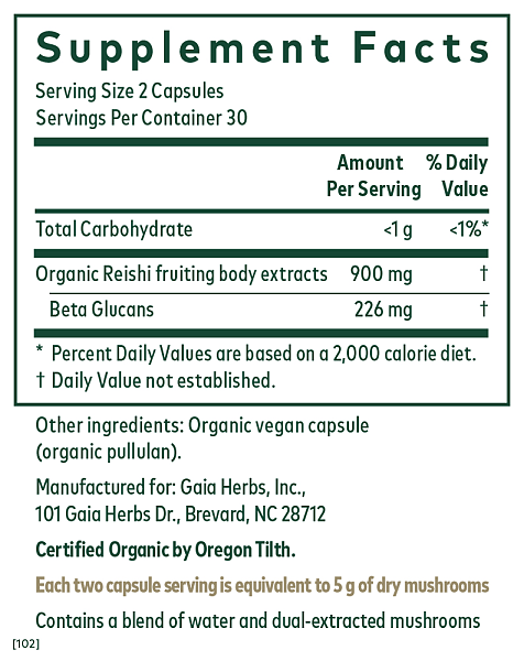 Reishi Mushroom (COG), 60ct - Image 2