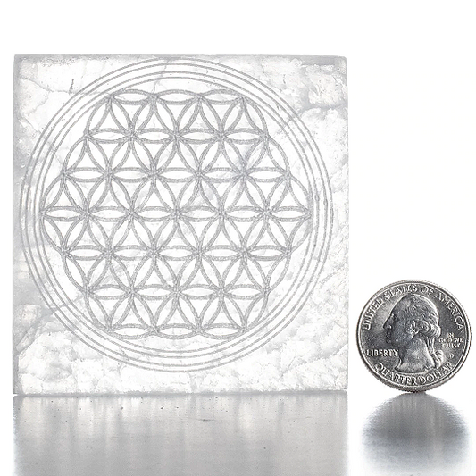 Selenite Charging Plate, Geometric - Image 2