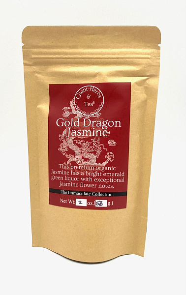 Gold Dragon Jasmine Tea, organic