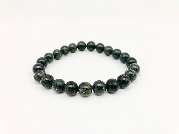Green Serpentine 8mm Elastic Gemstone Bracelet