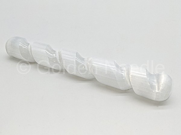 Selenite Spiral Massage Wand