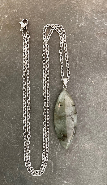Labradorite Marquise Cut Gemstone Pendant