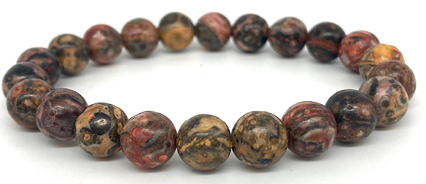 Leopard Jasper Bracelet, 8mm