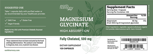 Magnesium Glycinate, 120 cap - Image 2