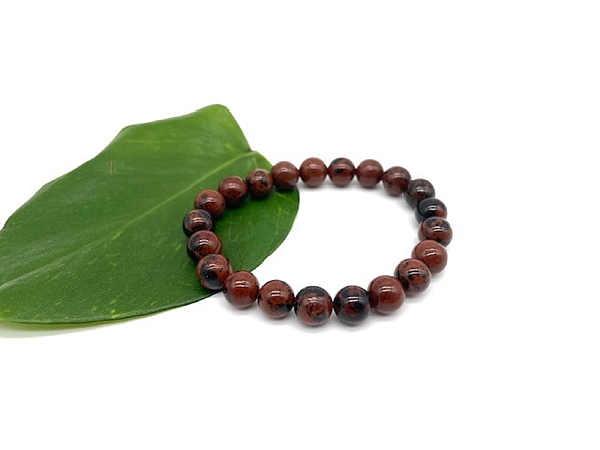Mahogany Obsidian Bracelet, 8mm