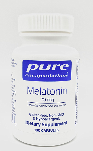 Melatonin, 20mg, 180 capsules