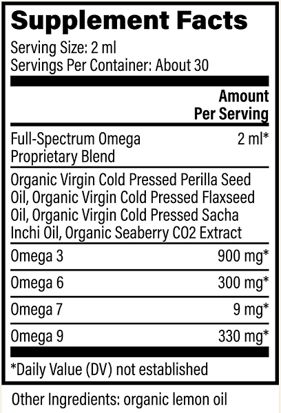 Omega 3-6-7-9, 2oz - Image 2