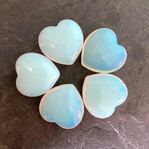 Opalite Heart, 30mm