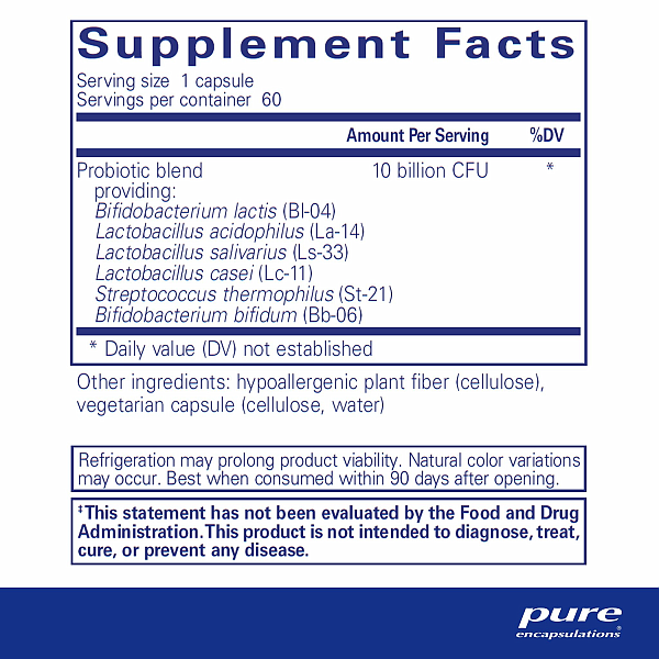 Probiotic G.I. 60ct (10b CFUs) - Image 2