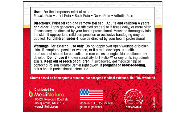 T-Relief Extra Strength Cream, 8oz Jar - Image 4