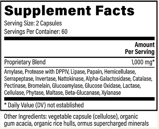 Ultimate Enzymes, 120 cap - Image 2