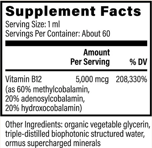 Vitamin B12, 1oz - Image 2