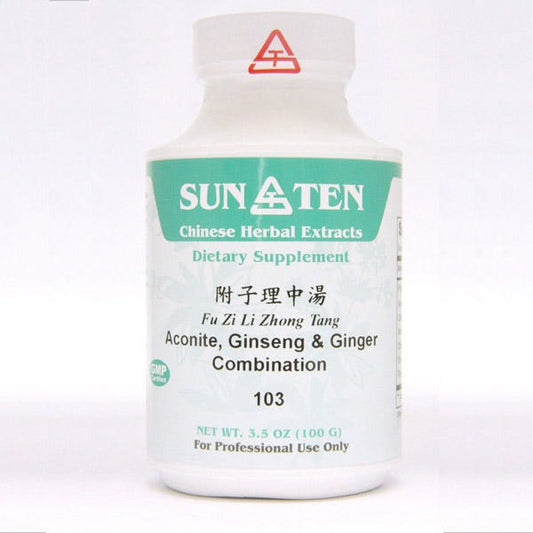 Sun Ten Aconite - Ginseng & Ginger Combination 103 Granules - 100g