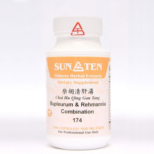 Sun Ten Bupleurum & Rehmannia Combination 174B - 100 Capsules