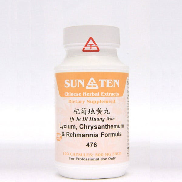 Sun Ten Lycium - Chrysanthemum & Rehmannia Formula 476B - 100 Capsules
