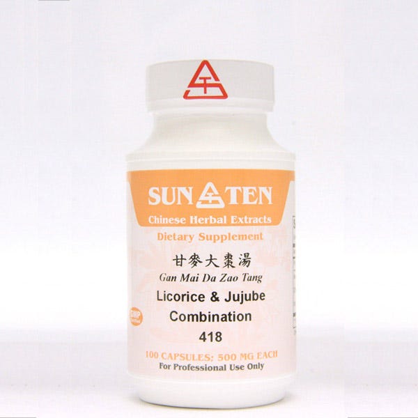 Sun Ten Licorice & Jujube Combination 418B - 100 Capsules