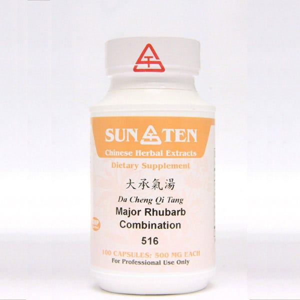 Sun Ten Major Rhubarb Combination 516B - 100 Capsules