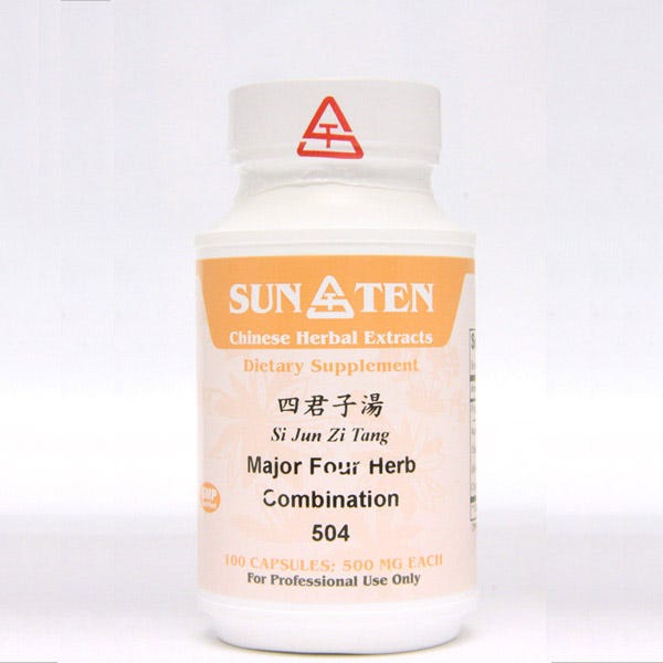 Sun Ten Major Four Herb Combination 504B - 100 Capsules