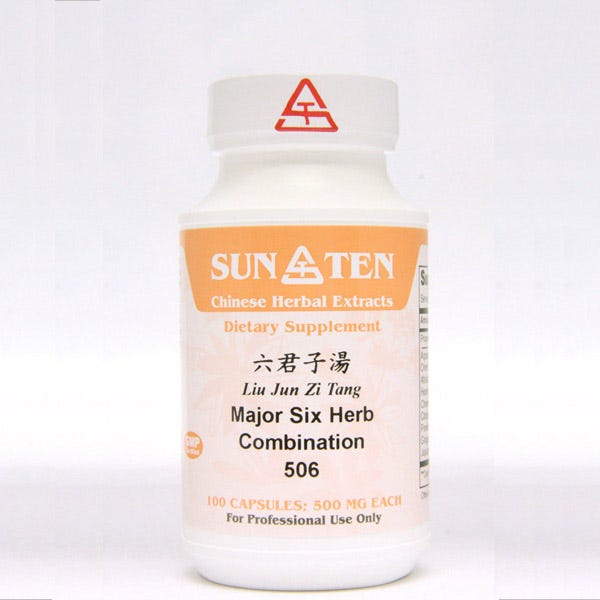 Sun Ten Major Six Herb Combination 506B - 100 Capsules