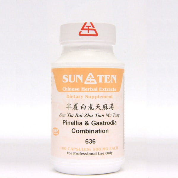 Sun Ten Pinellia & Gastrodia Combination 636B - 100 Capsules