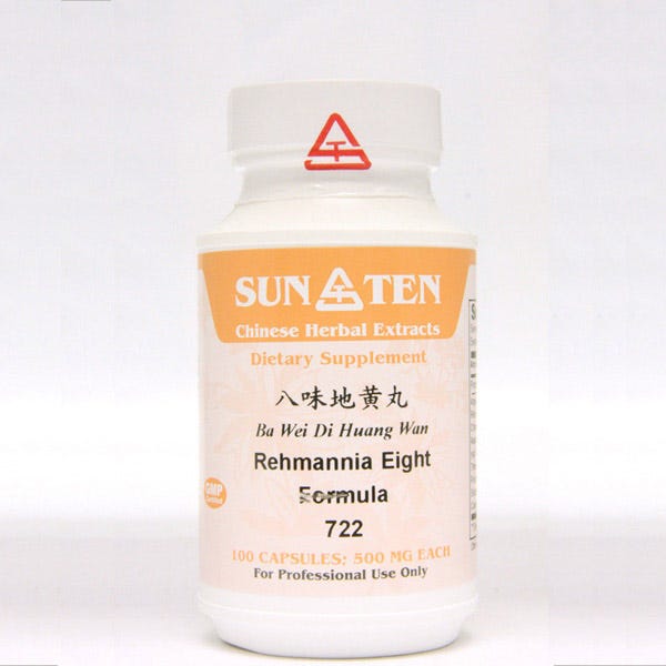 Sun Ten Rehmannia Eight Formula 722B - 100 Capsules